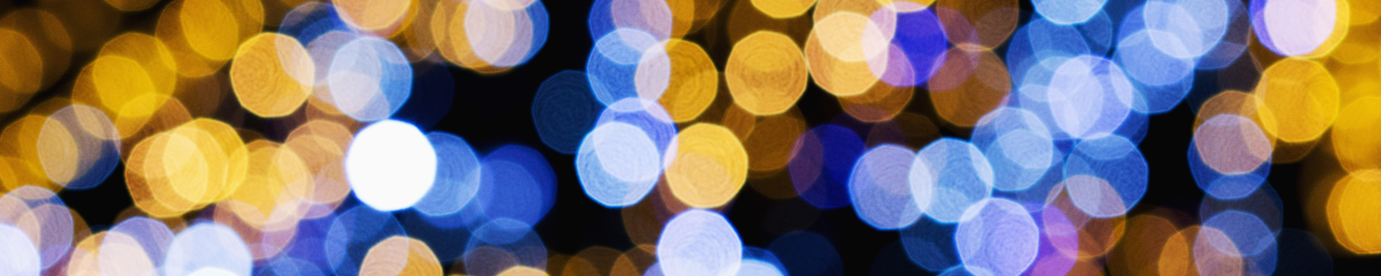 Abstract blue and yellow lights