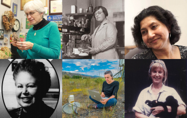 A grid of images of women