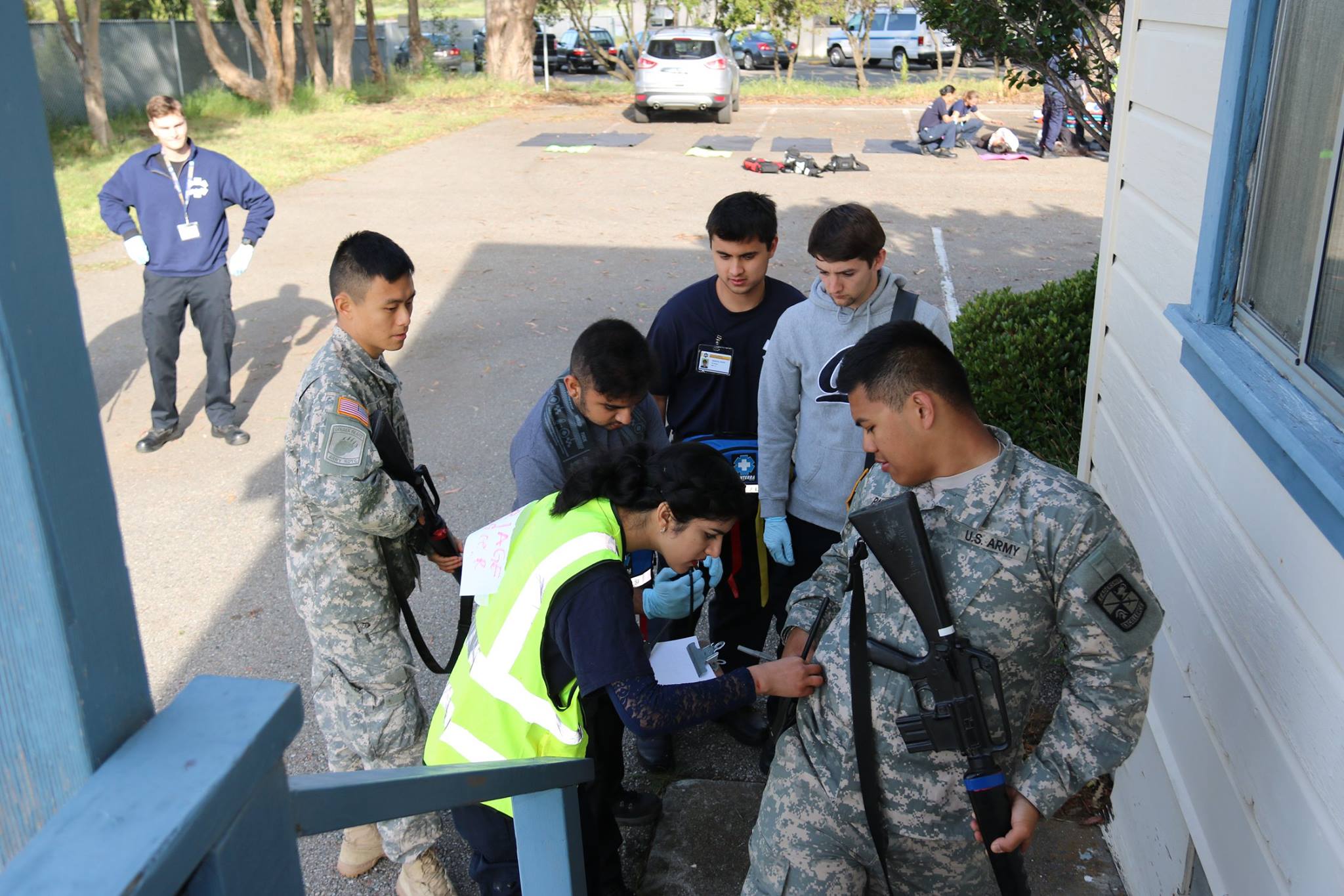 Harshika Chowndry attending to ROTC