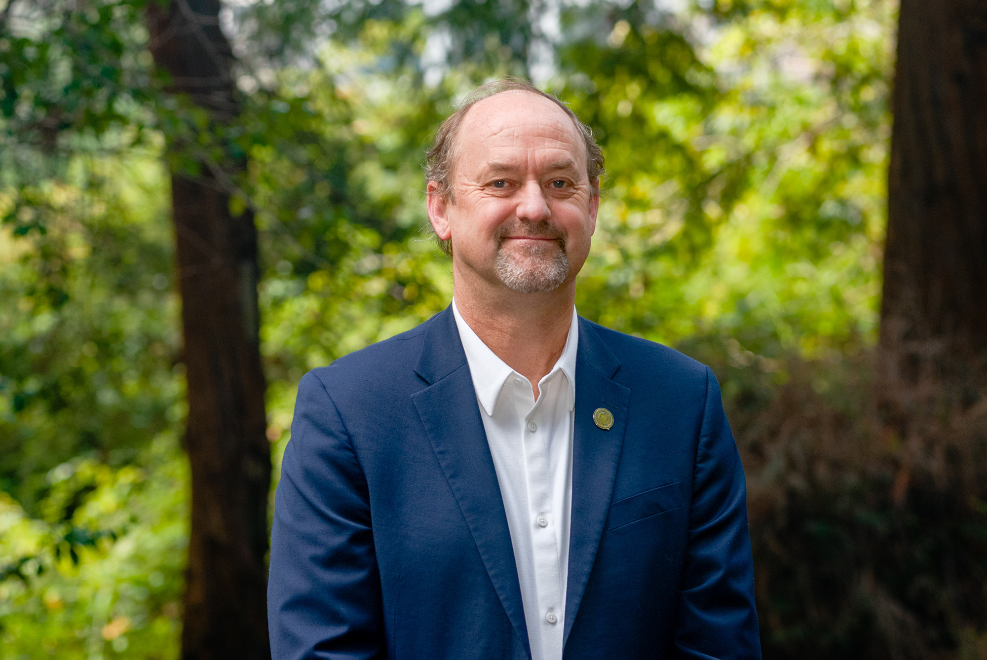 David Ackerly in a forest