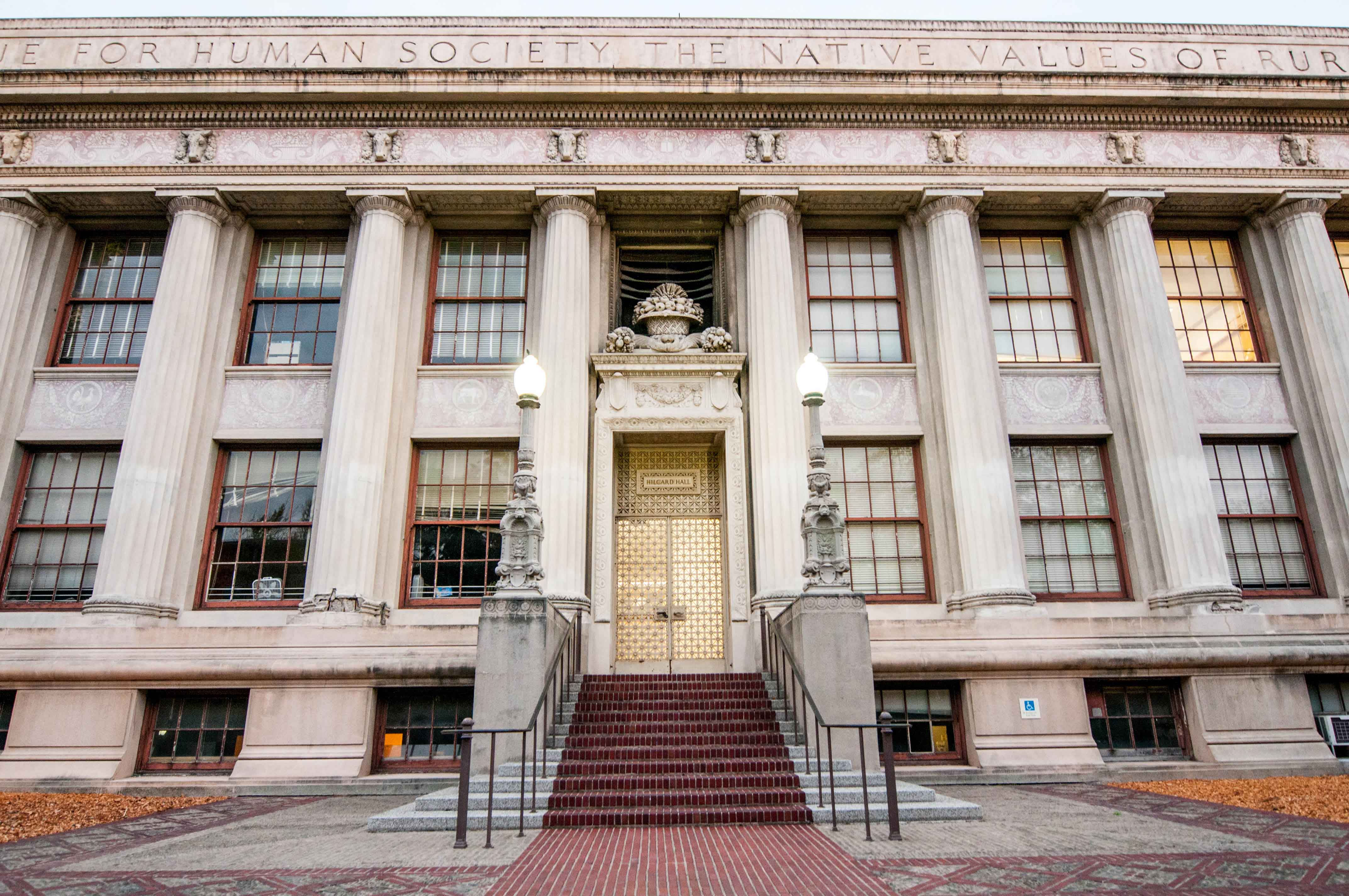Hilgard Hall on the UC Berkeley campus. Photo by Keegan Houser.