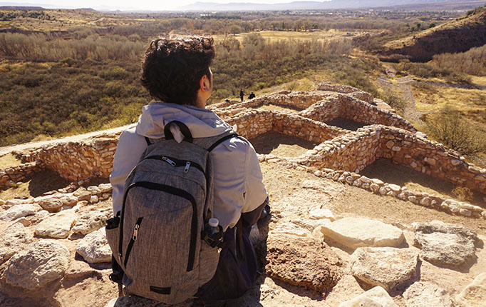 Student at Tuzigoot National Monument