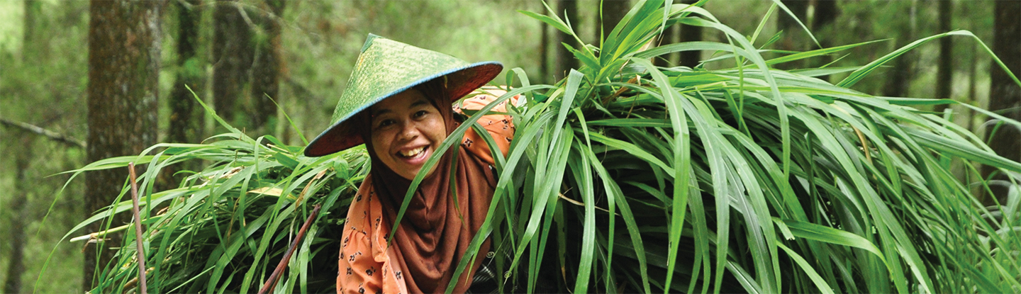 Woman in forest
