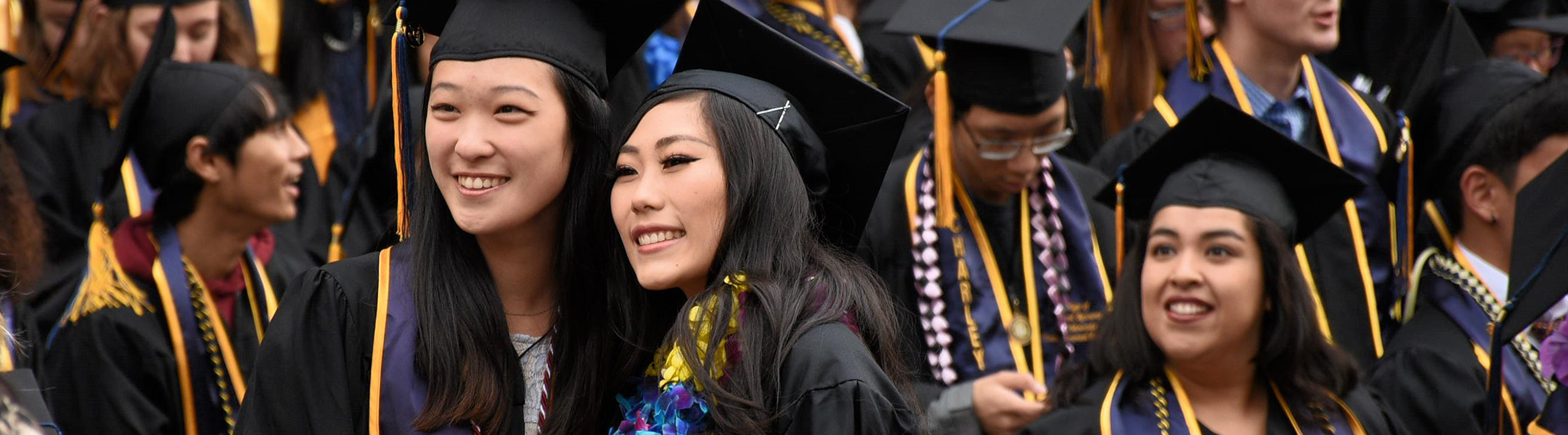 graduates in cap and gown