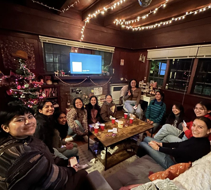 Shreya and other students in Students of Color Environmental Collective (SCEC) Club.