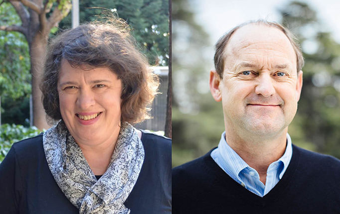 Portraits of Kate O'Neill and David Ackerly