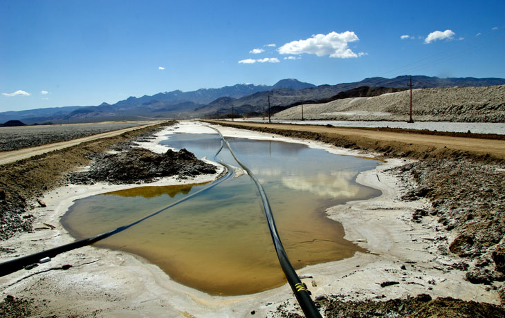 Stock image of patch of drying water 