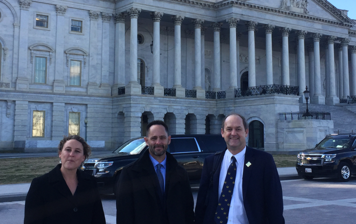 Dean David Ackerly visits the capital