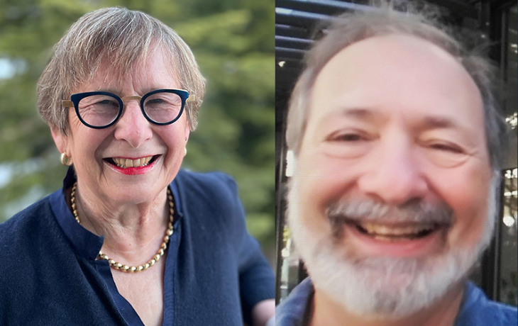 Split collage image. On left is Catherine Koshland. On the right is Joseph Napoli.