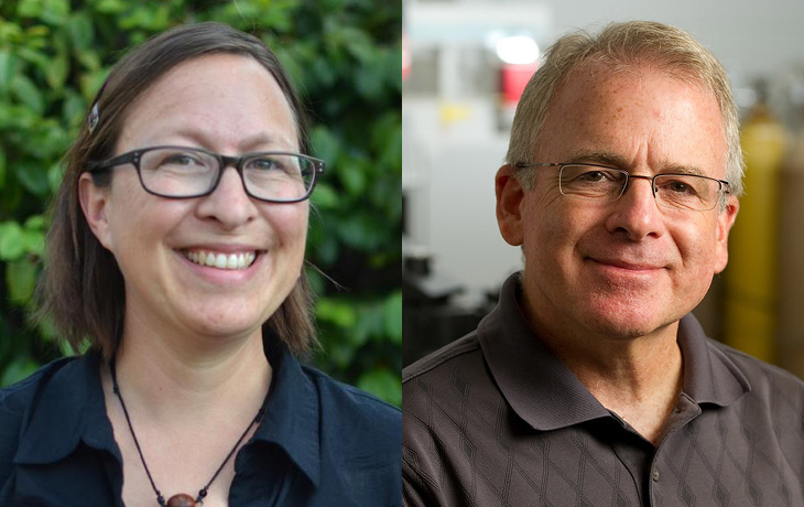 Collage of Patina Mendez (left) and Gary Lamberti (right)
