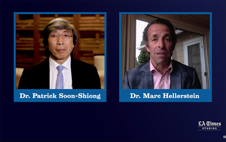 Screenshot of video showing Hellerstein and interviewer