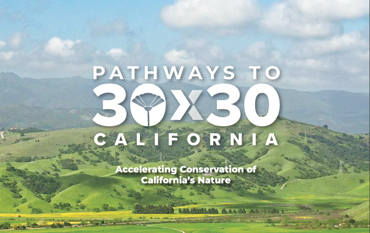 Cover of the CNRA 30x30 draft document