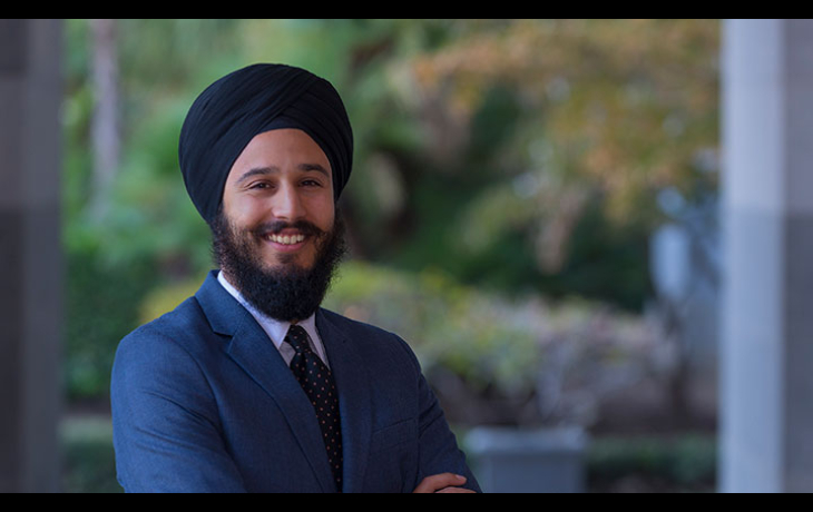 Headshot of Rishi Khalsa. 