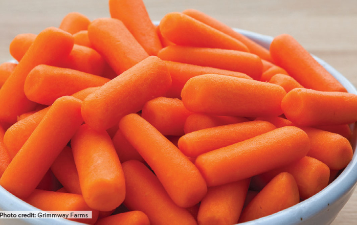 Carrots on a plate photo provided by Grimmway Farms