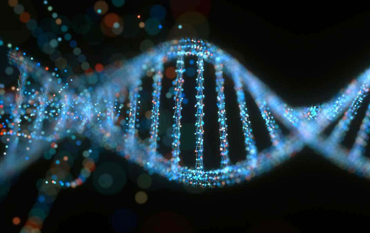DNA strand upclose.