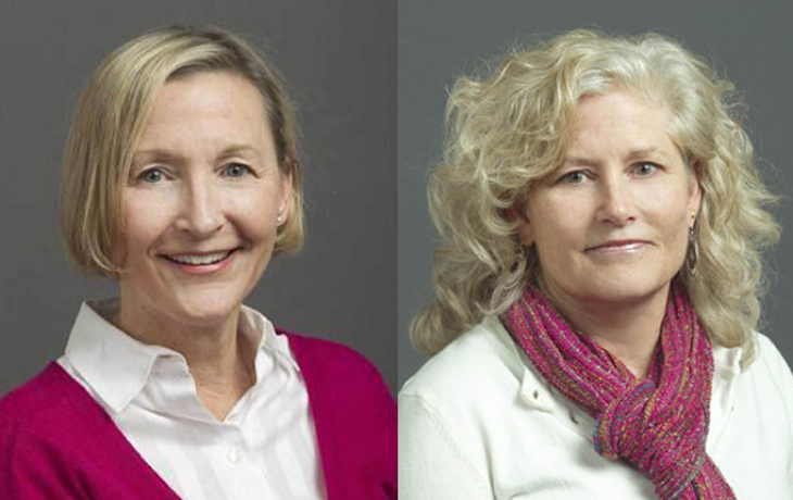 Portraits of Barbara Baker and N. Louise Glass