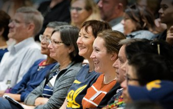 Homecoming lecture audience