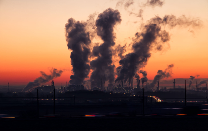 Image of smoke emitting from infrastructure 