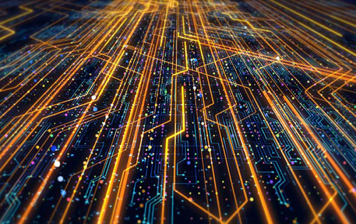 a visualization of a power grid