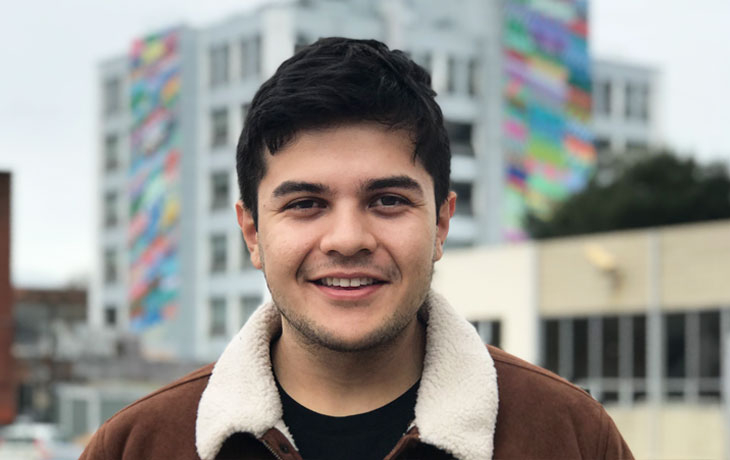 Headshot of Javier Arias-Romero (Photo by Natalea Schager). 