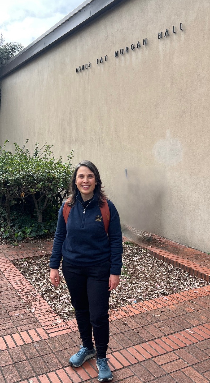 Yesim portrait outside Morgan Hall